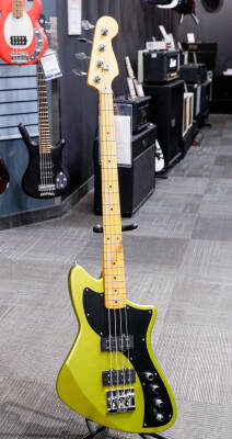 Store Special Product - Fender - American Ultra II Meteora Bass, Maple Fingerboard - Solar Flare